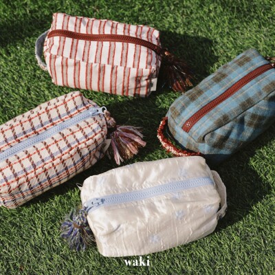 waki textile系列手工收纳袋 多用途大容量度假感