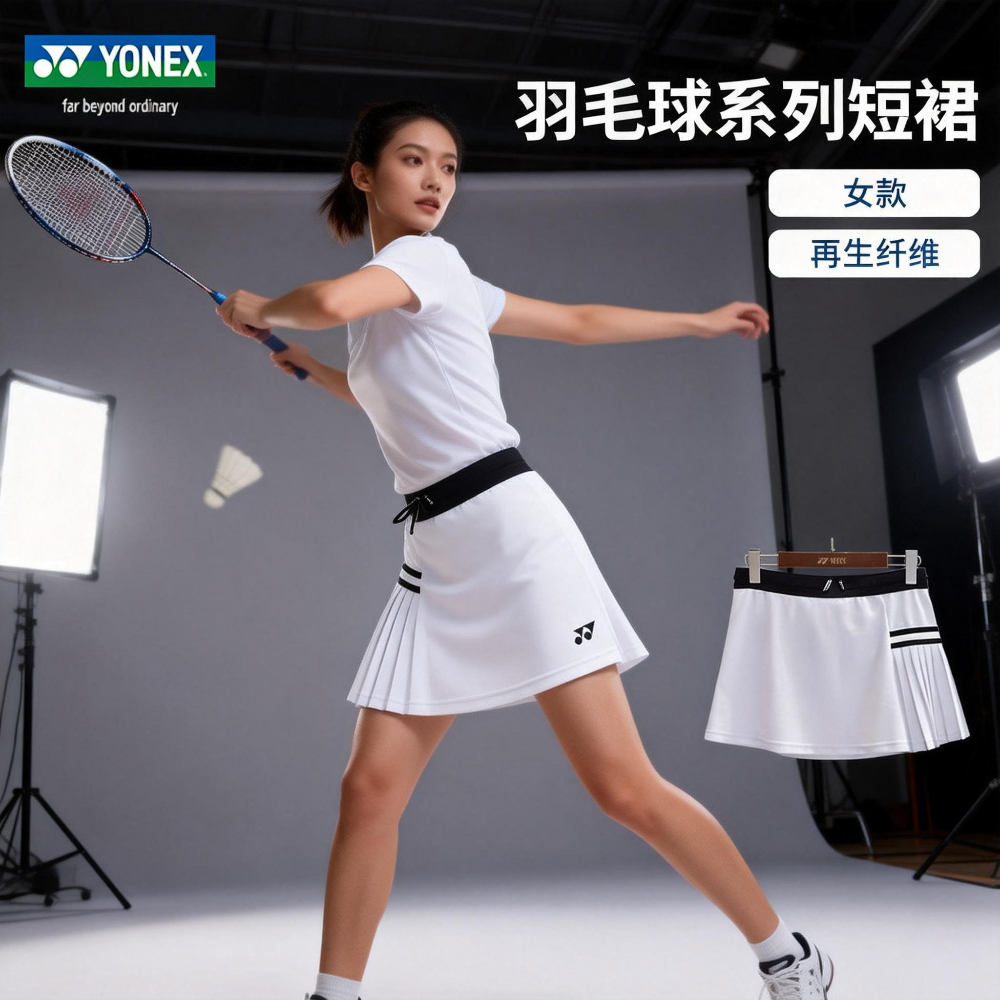 尤尼克斯羽毛球服短裙女生网球裙yy正品新款健身跑步裙2200626bcr,运动/瑜伽/健身/球迷用品,羽毛球裙,淘宝优惠券,粉丝福利购,淘宝优惠卷