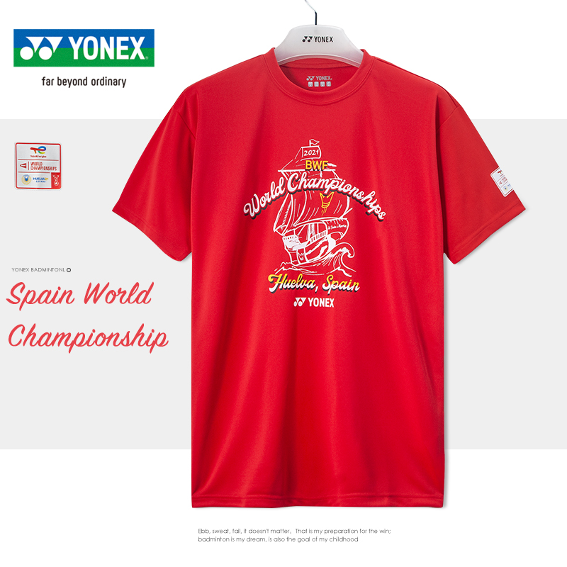 yonex羽毛球服柔软速干立体裁剪