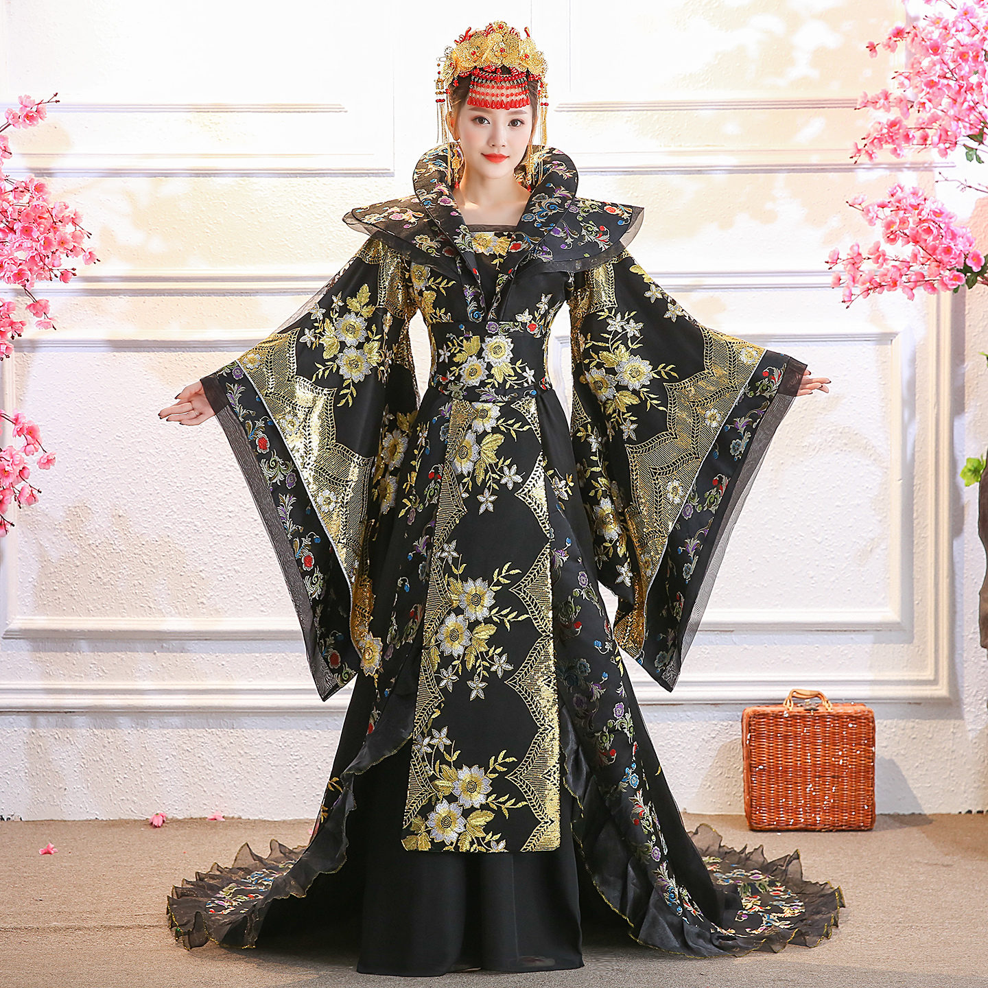 古装贵妃演出服cos黑色仙女公主