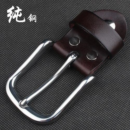 新款防过敏男士休闲裤皮带扣头