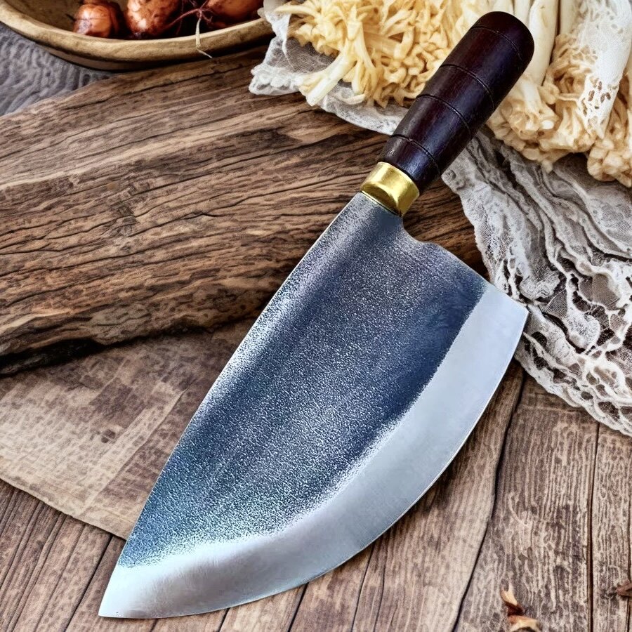 手工锻打烧腊刀斩切两用菜刀商用酒店熟食厚背刀锋利家用厨师专用