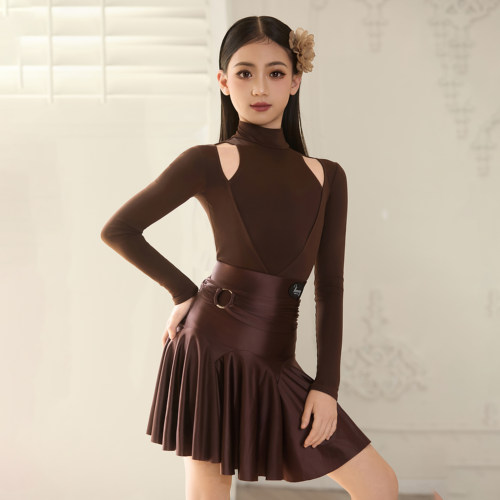 薇妮舞美拉丁舞练功服女儿童训练