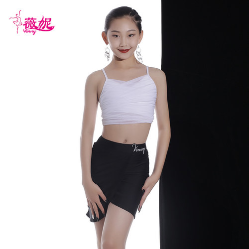 venny薇妮网红白色新款拉丁舞