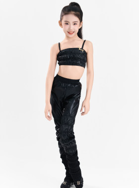 薇妮舞美拉丁舞蹈练功服少儿套装