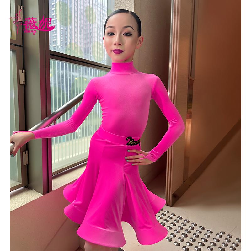 薇妮拉丁舞服新款规定服分体