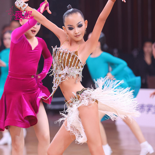 薇妮拉丁舞分体规定服