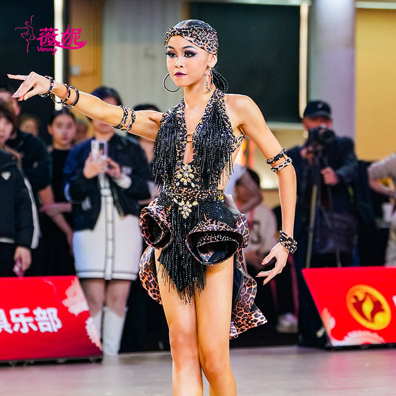 薇妮拉丁舞连体演出服