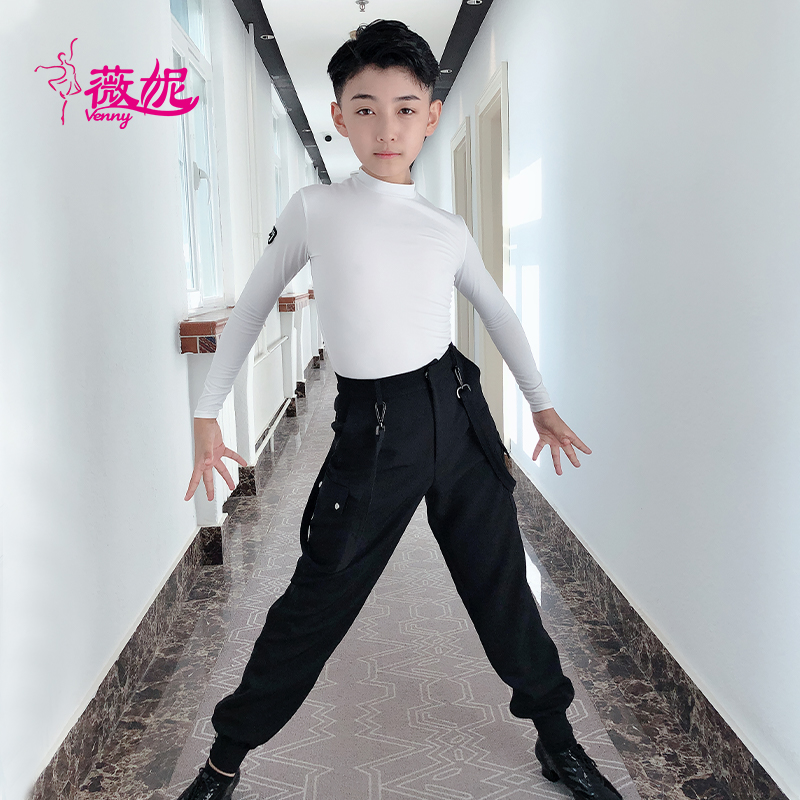 薇妮练功裤儿童表演服装拉丁舞