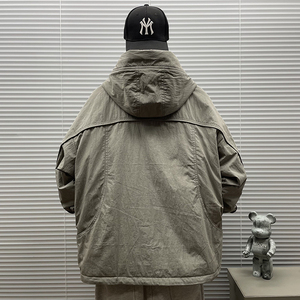 2025冬装新款（绵羊毛填充）简约连帽棉服F-5197P280图片