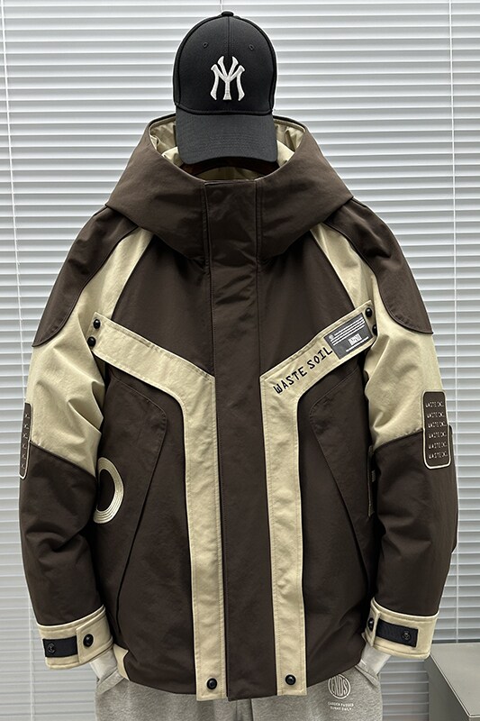 2025新标90白鸭绒户外派克高品质连帽羽绒服SY009P270,男装羽绒服,钱塘735