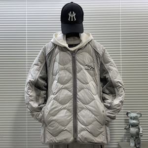 2025新标90白鸭绒牛仔拼接轻薄款羽绒服男H907P240 359图片