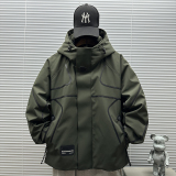 2025新标90白鸭绒户外潮牌短款连帽羽绒服男H908P435699，男装羽绒服，钱塘735