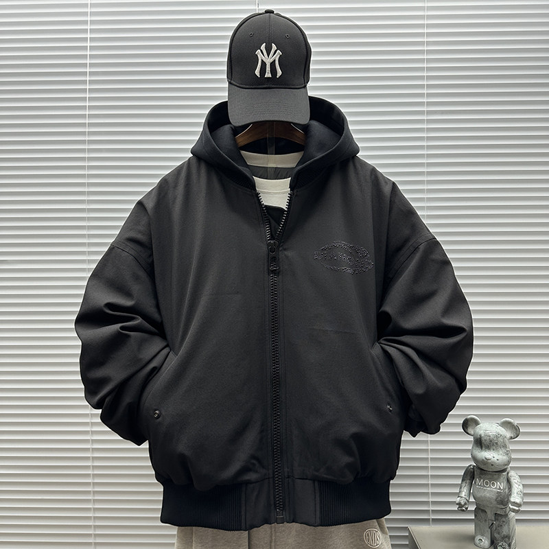 2025新标90白鸭绒高端潮牌针织连帽羽绒服男H916P385599,男装羽绒服,钱塘735