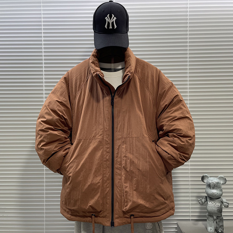 2025新标90白鸭绒短款日系休闲加厚立领羽绒服男5505P300，男装羽绒服，钱塘735