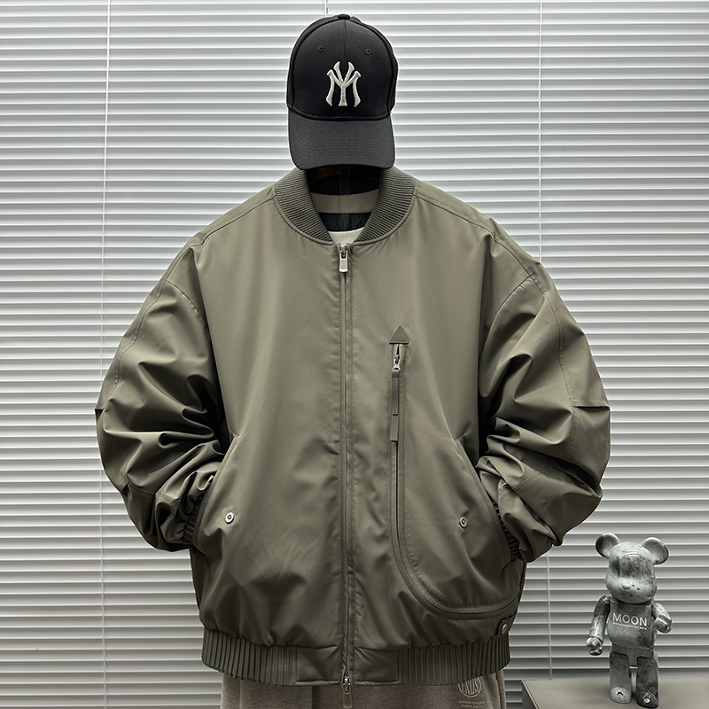2025冬装新款高品质极简风棒球服短款羽绒服男8958P315，男装羽绒服，钱塘735