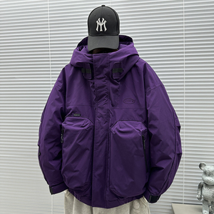 2025新标90白鸭绒连帽进口纱线情侣款羽绒服SY011P290