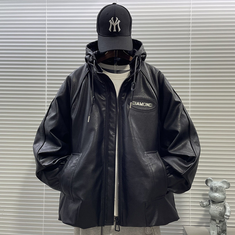 2025新标90白鸭绒高端潮牌皮衣羽绒服男H911P445699,男装皮衣,钱塘735