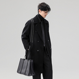2025新款高品质双面羊绒大衣中长款外套95830P310（70%绵羊毛），男装毛呢大衣，钱塘735