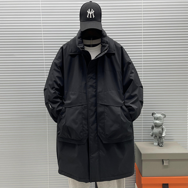 2025新标90白鸭绒高品质过膝风衣款羽绒服SY020P350,男装风衣,钱塘735