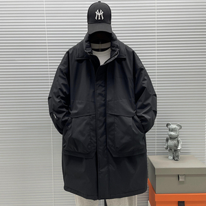 2025新标90白鸭绒高品质过膝风衣款羽绒服SY020P350图片