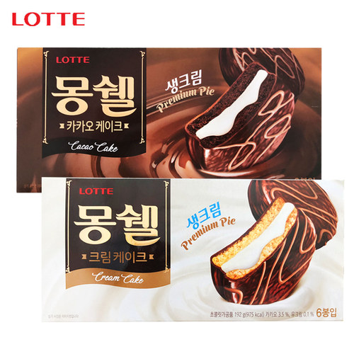 零食品韩国进口雪派奶油204g