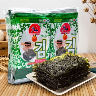 韩国进口零食品九日迷你海苔包饭即食烤海苔16g儿童小食品