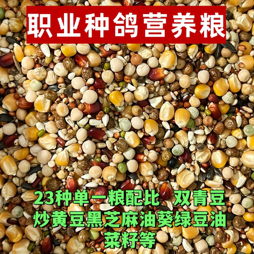 凤翼龙翔职业种鸽营养粮鸽子粮比赛有玉米50斤包邮赛鸽种鸽专用