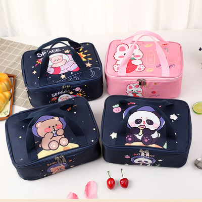 卡通学生保温袋扁形加厚