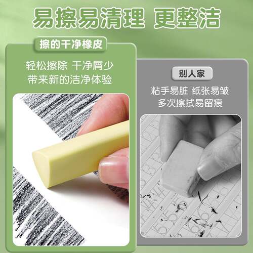 集屑战神马卡龙三角橡皮擦TPE抗
