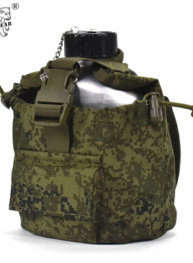 伊万战术EMR FG废墟迷彩OD绿6SH117配套俄军迷野营旅行战术水壶套