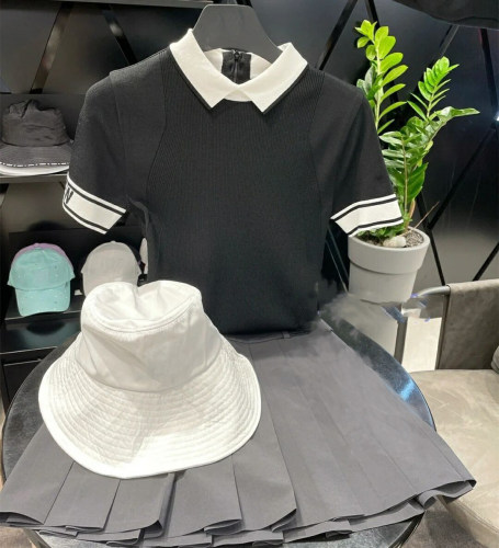 高尔夫服装女士翻领针织上衣