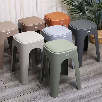 轻奢特厚软包塑料皮革凳