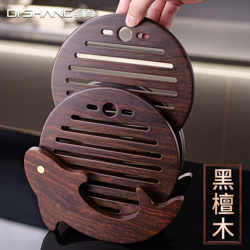 黑檀木隔烫垫耐高温锅垫
