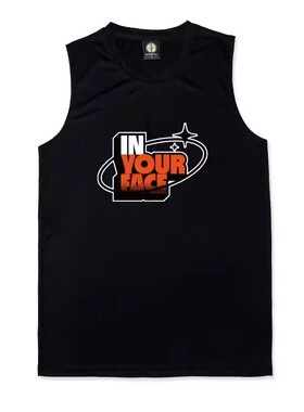 SD篮球运动美式背心健身宽肩无袖斗者篮球服篮球跑步IN YOUR FACE