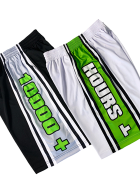 魄炼日落东单街头篮球裤定制篮球短裤街球男一万小时训练运动订做