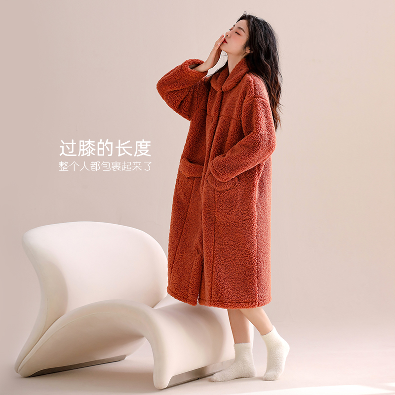 【商场同款】家乐芬法兰绒睡袍