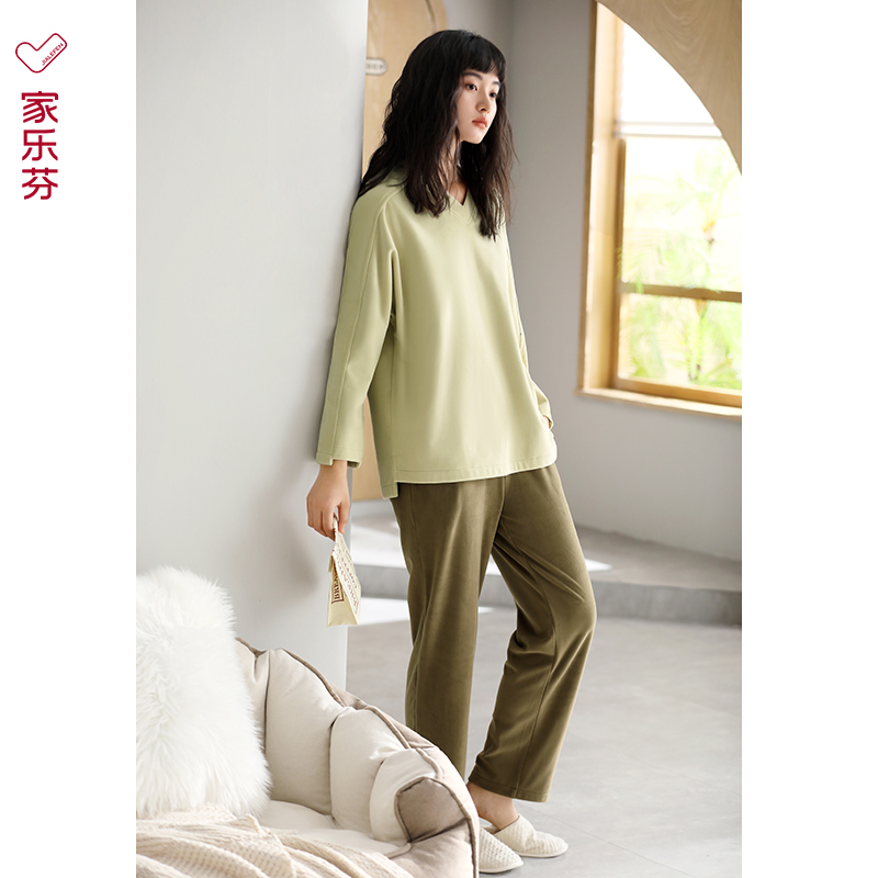 【商场同款】家乐芬女海岛绒睡衣