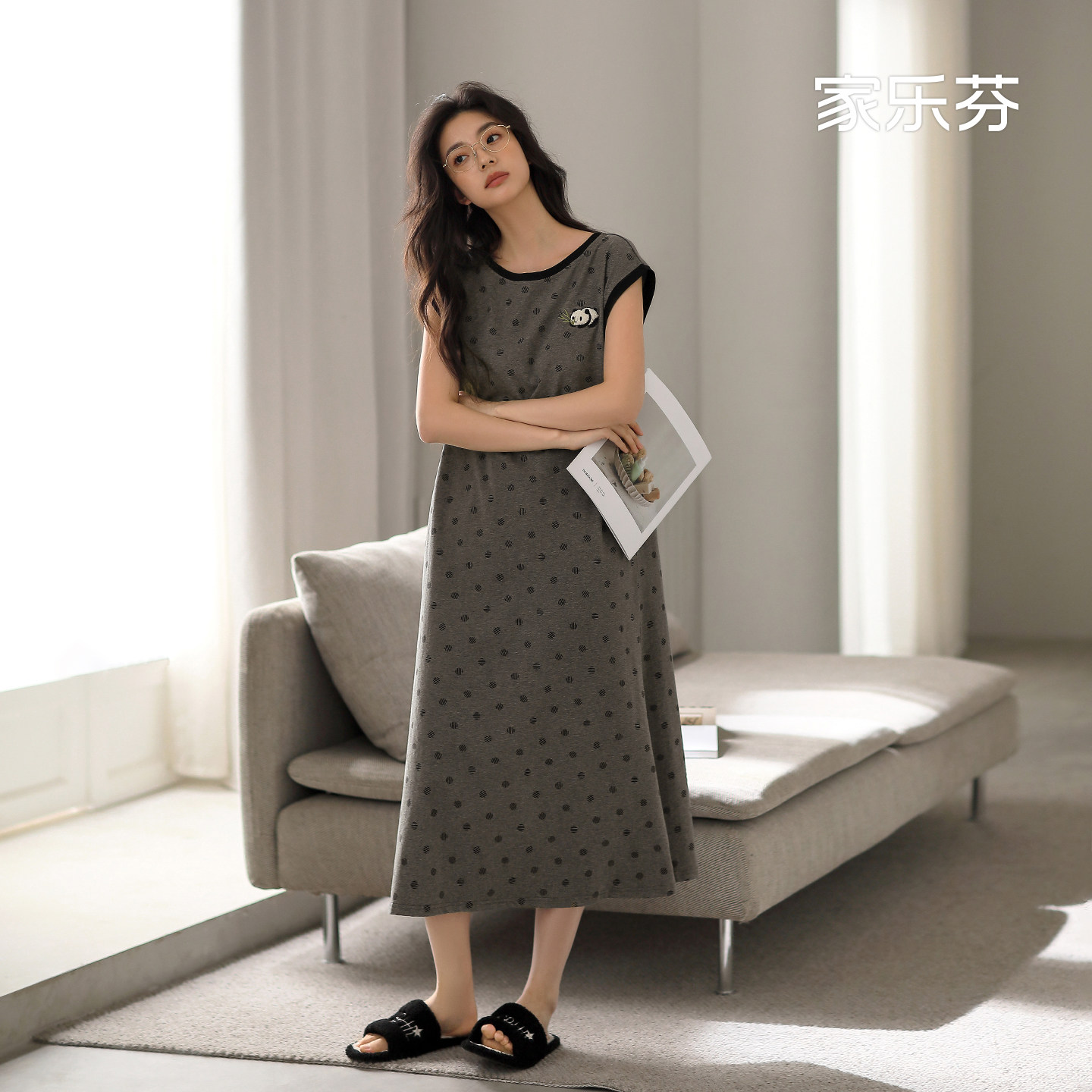 【商场同款】家乐芬纯棉女士睡裙图片