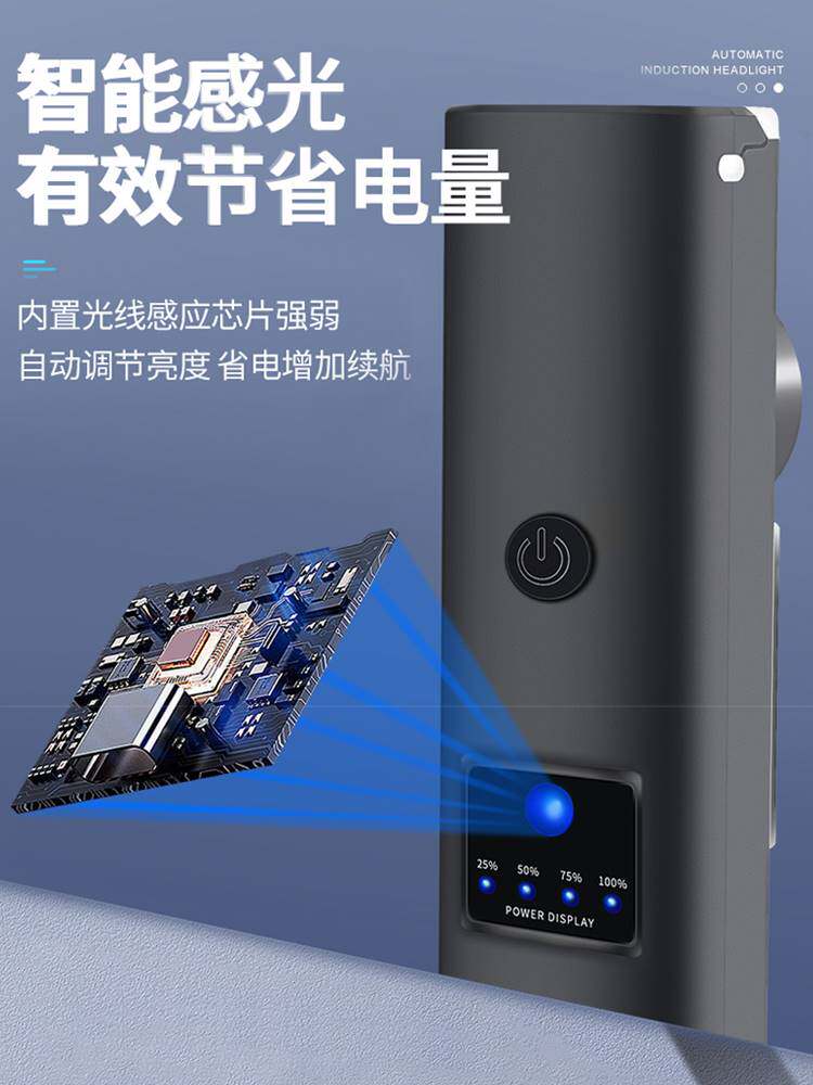 自行车灯前灯强光夜骑警示灯超亮充电手电筒山地车单车灯装备配件