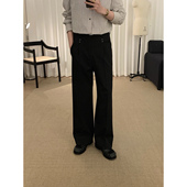 高级感垂感显瘦休闲长裤 四角缝线直筒西裤 时髦马吉 阿茶与阿古
