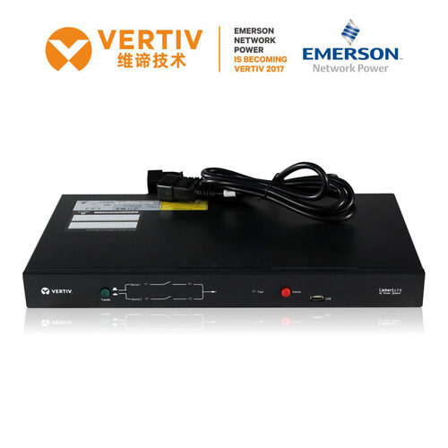 维谛VERTIV静态STS切换开关UF-LTS10-1P10A16A32A双路电源冗余1U