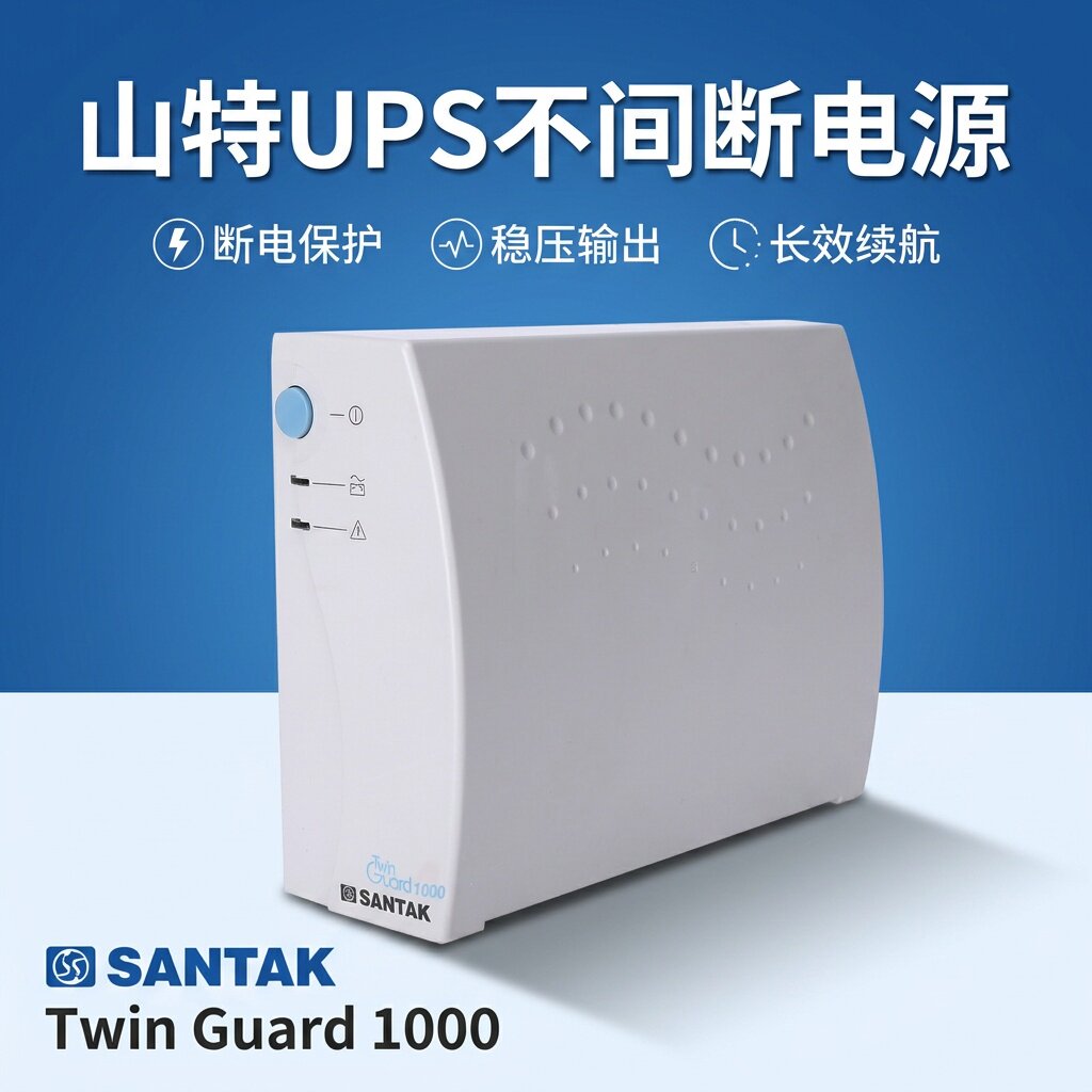 山特UPS不间断电源TG1000VA 600W办公家用服务器单电脑30分钟延时