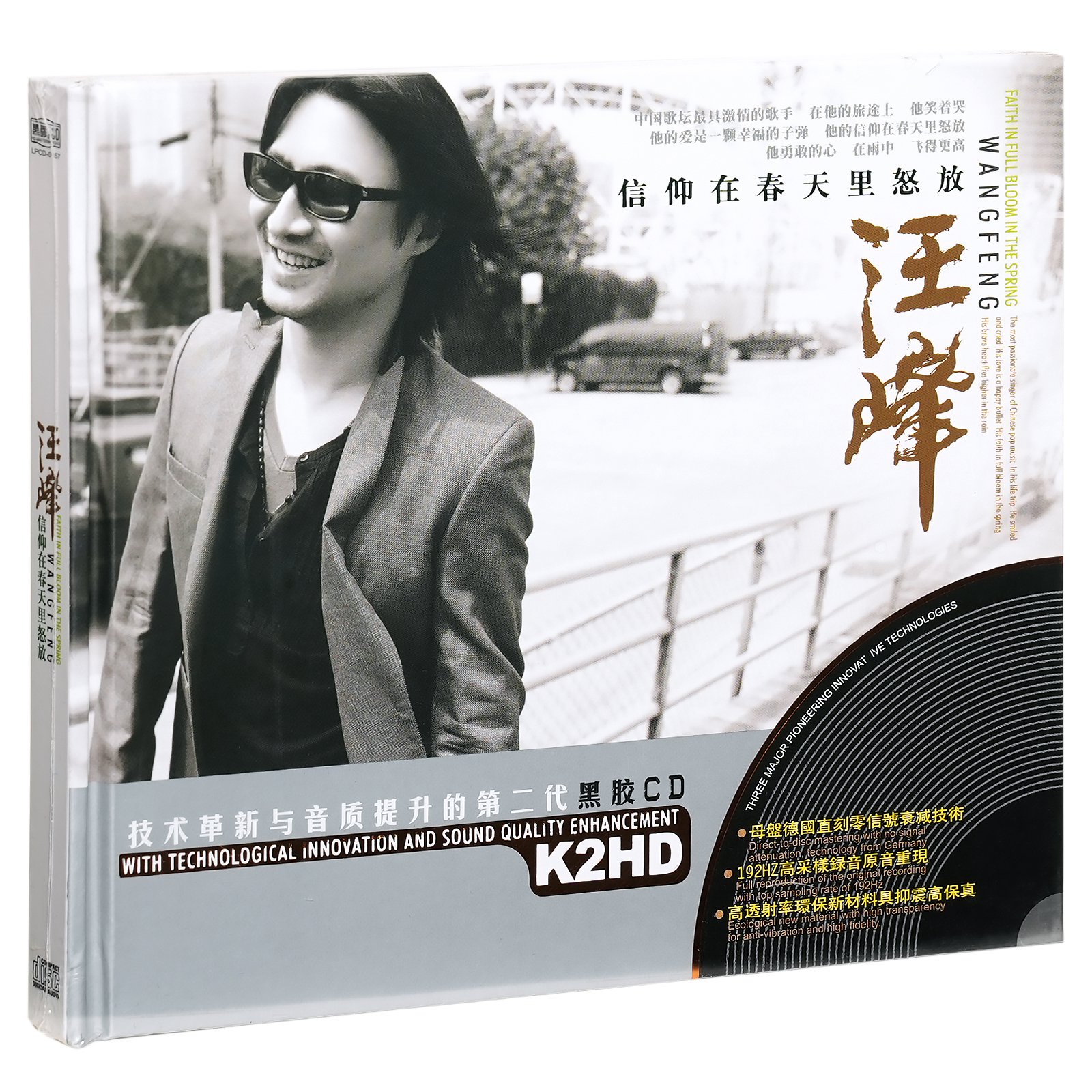 汪峰 信仰在春天里怒放 精选车载唱片歌曲 2CD碟片黑胶