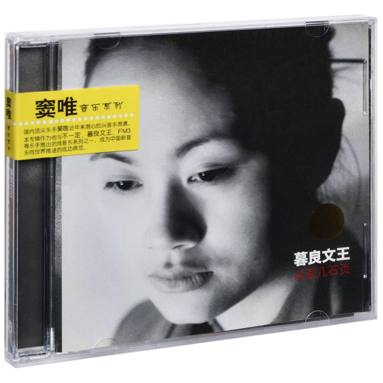 窦唯&暮良文王 山豆几石页 纯音乐系列 上海音像唱片CD碟片
