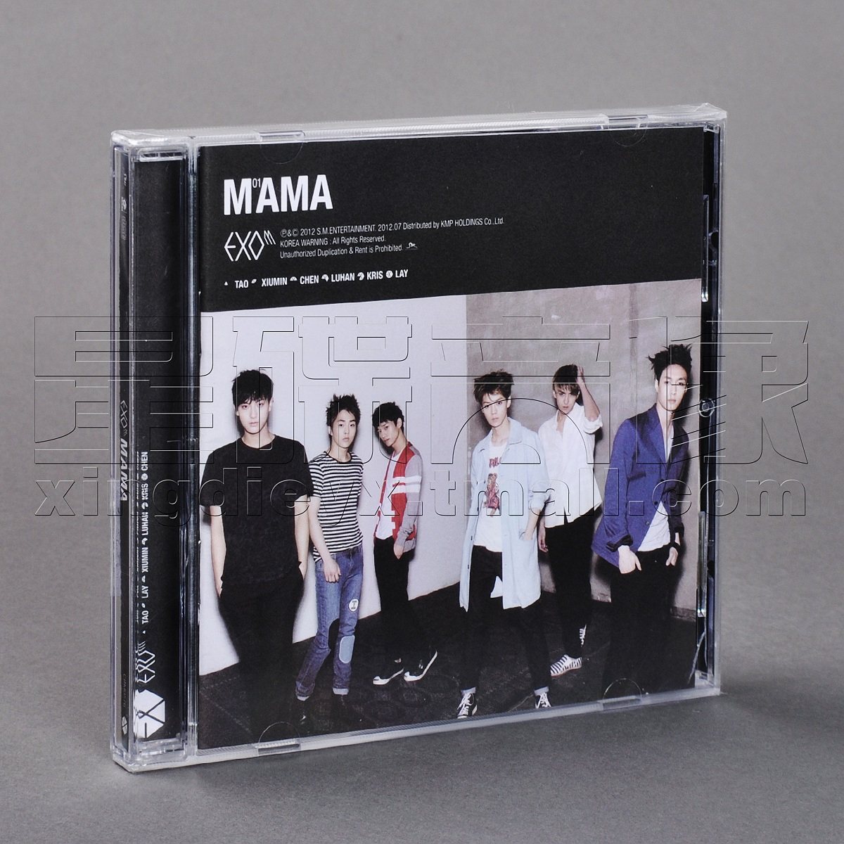 正版exo-m mama 中文版 cd 写真歌词册 1团体卡 1个人卡