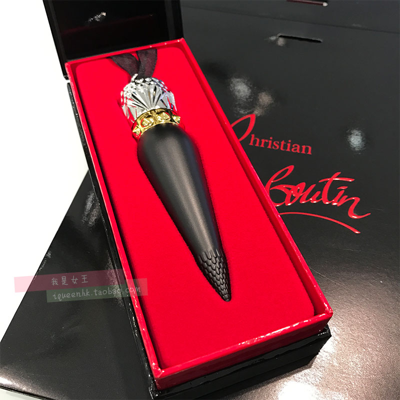 香港专柜 christian louboutin萝卜丁女王权杖黑管001/001m/001s