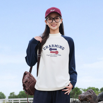 初中生加绒加厚卫衣秋冬2025新款