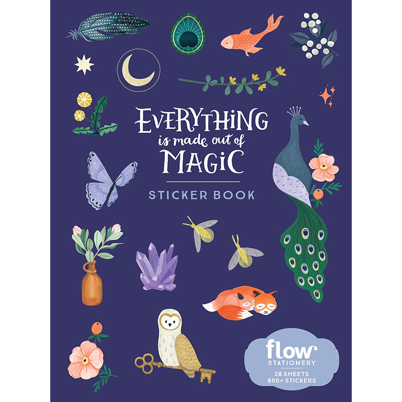 【预售】英文原版Everything Is Made Out of Magic Sticker Book所有的东西都是用魔法贴纸书做的 Irene Smit 800张贴纸艺术书籍