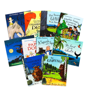【现货】英文原版 Julia Donaldson 茱莉亚唐纳森10册套装 The gruffalo s Child咕噜牛小妞妞儿童图画故事趣味英语阅读儿童绘本书